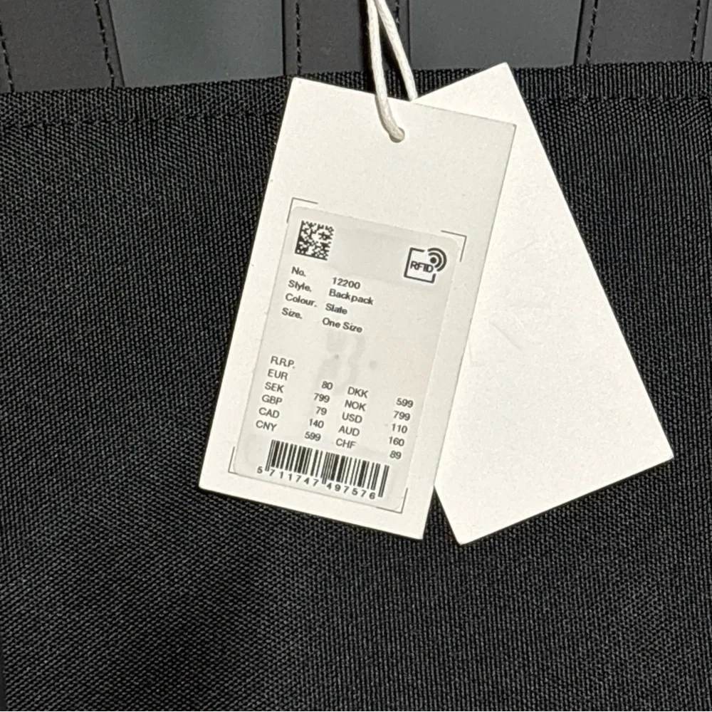 RAINS Slate Mini Backpack Waterproof Minimalist Urban Tech NWT
